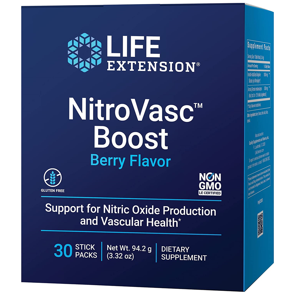 Life Extension  NitroVasc™ Boost (Berry) / 30 Stick Packs