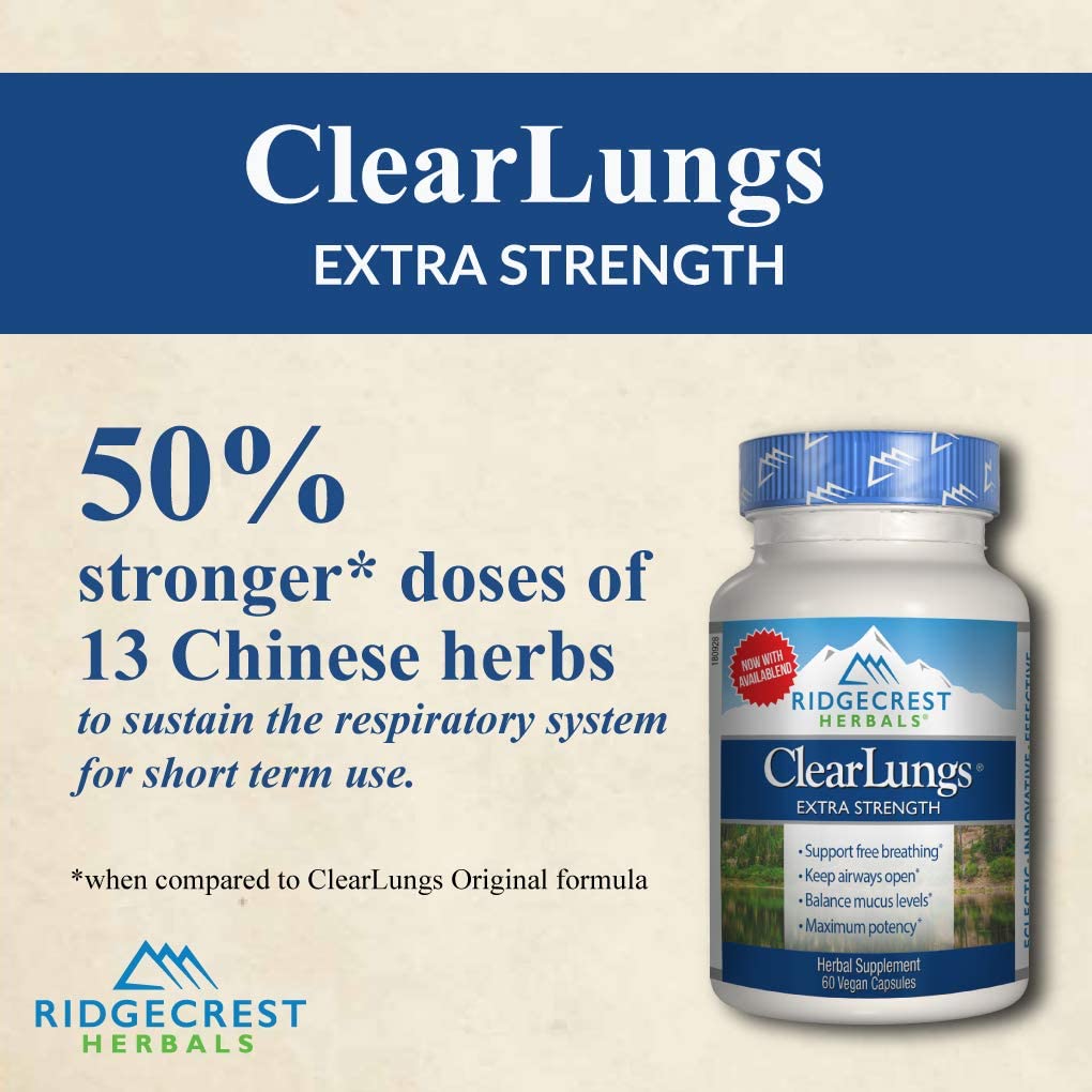 Ridgecrest Herbals ClearLungs Extra Strength / 60 Vcaps