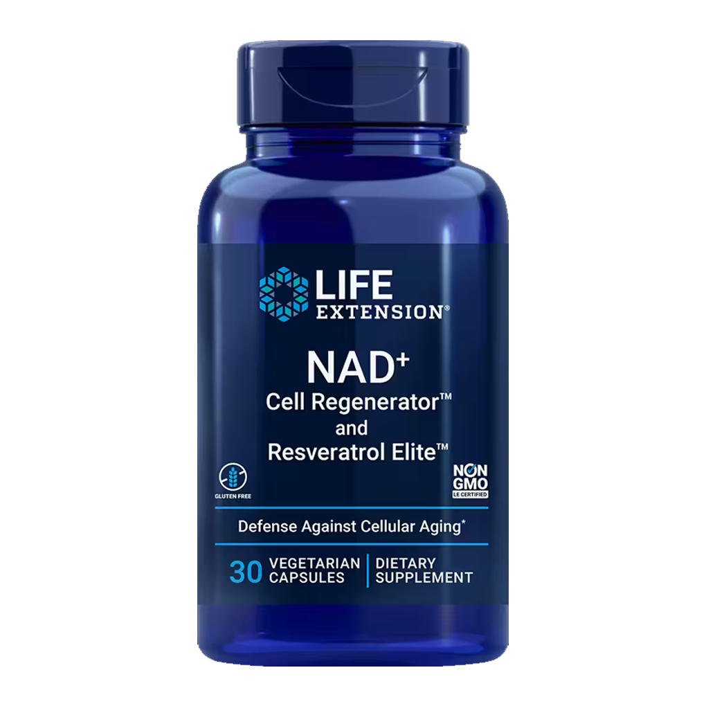 Life Extension  NAD+ Cell Regenerator™ and Resveratrol Elite™ / 30 Vegetarian Capsules