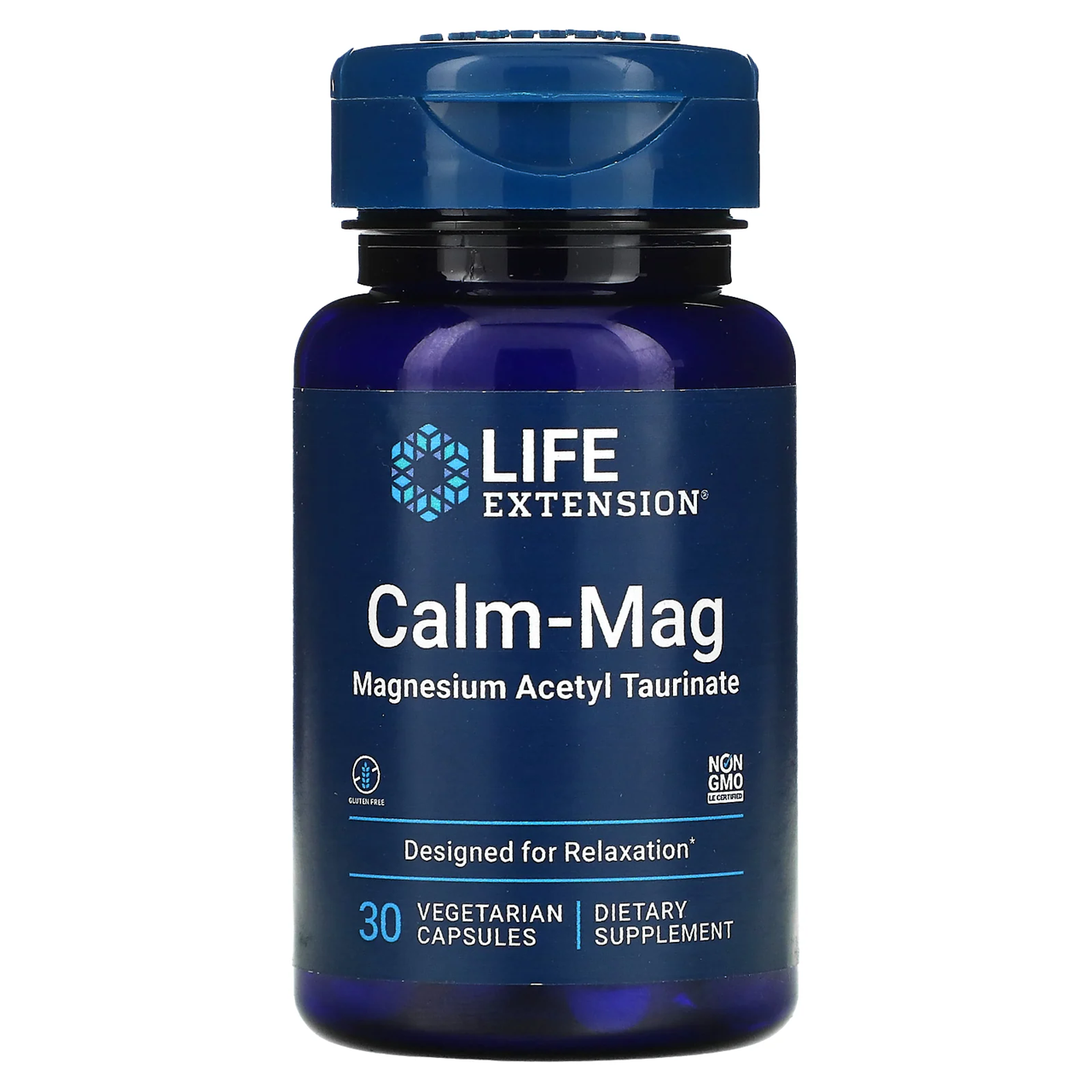 Life Extension  Calm-Mag Magnesium Acetyl Taurinate / 30 Vegetarian Capsules