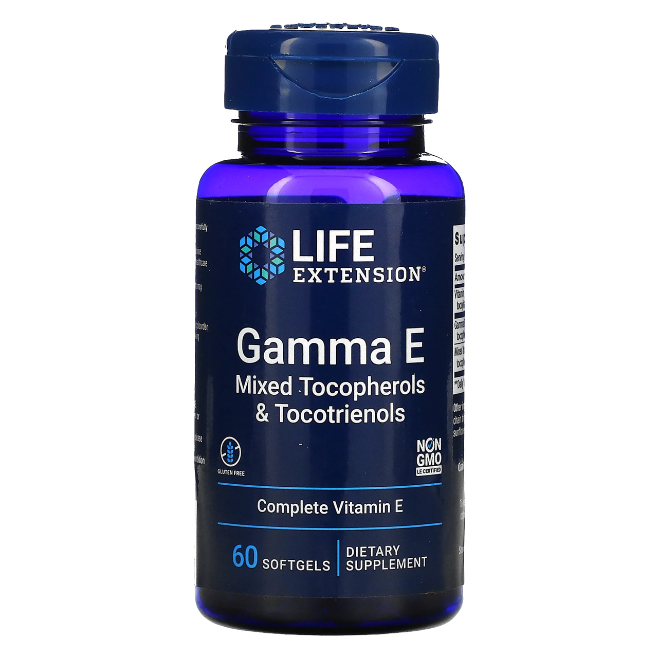 Life Extension  Gamma E Mixed Tocopherols & Tocotrienols / 60 Softgels