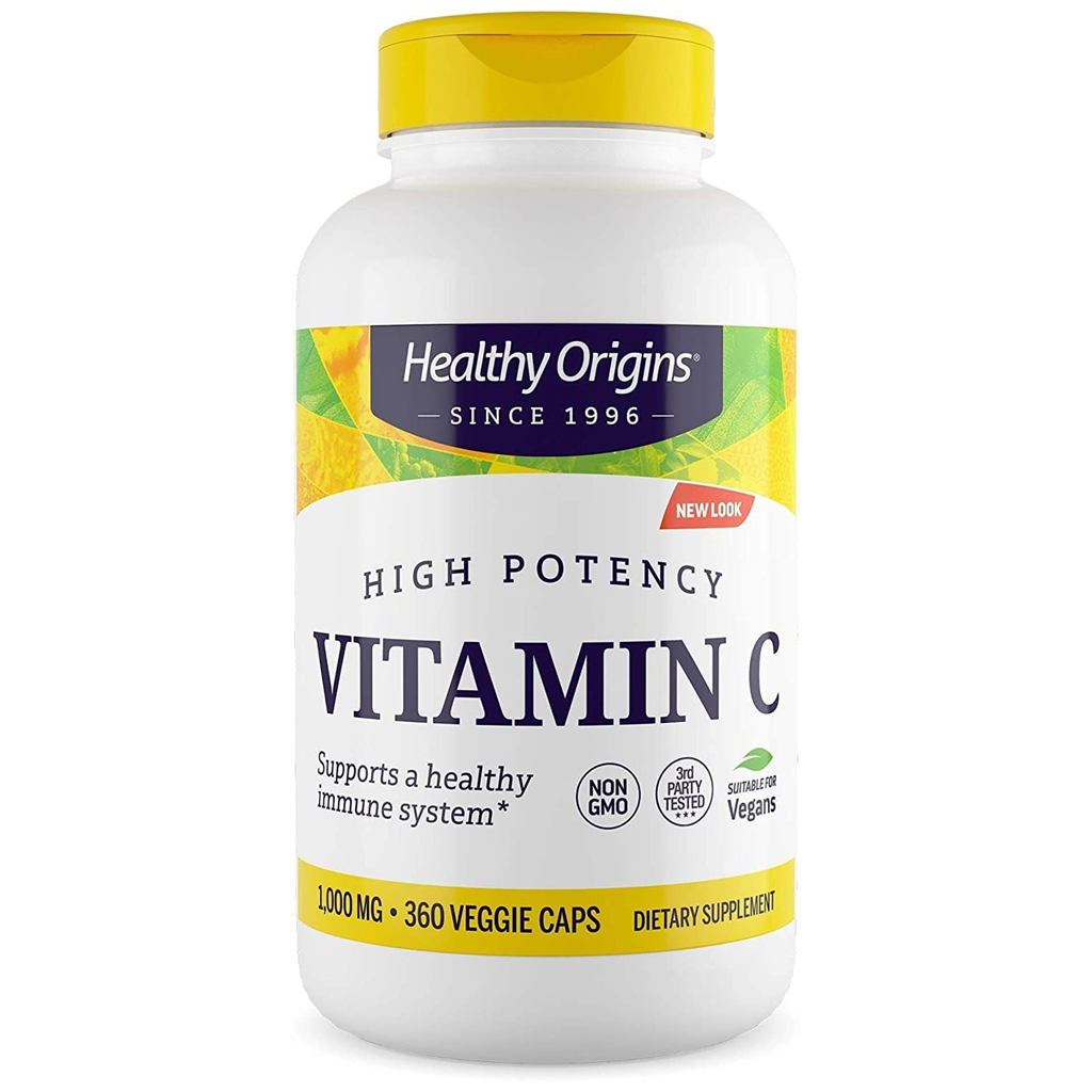 Healthy Origins High Potency Vitamin C 1,000 mg / 360 Veg Caps