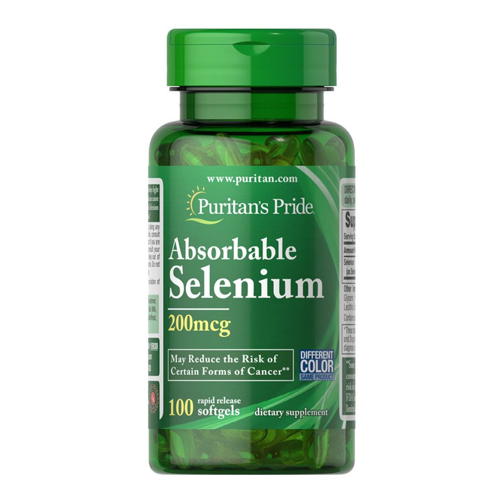 Puritan’s Pride Absorbable Selenium 200 mcg / 100 Softgels