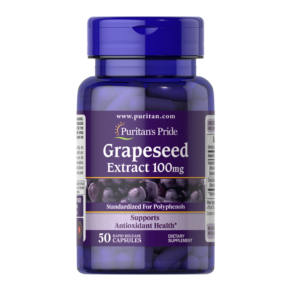 Puritan's Pride  Grapeseed Extract 100 mg / 50 Capsules