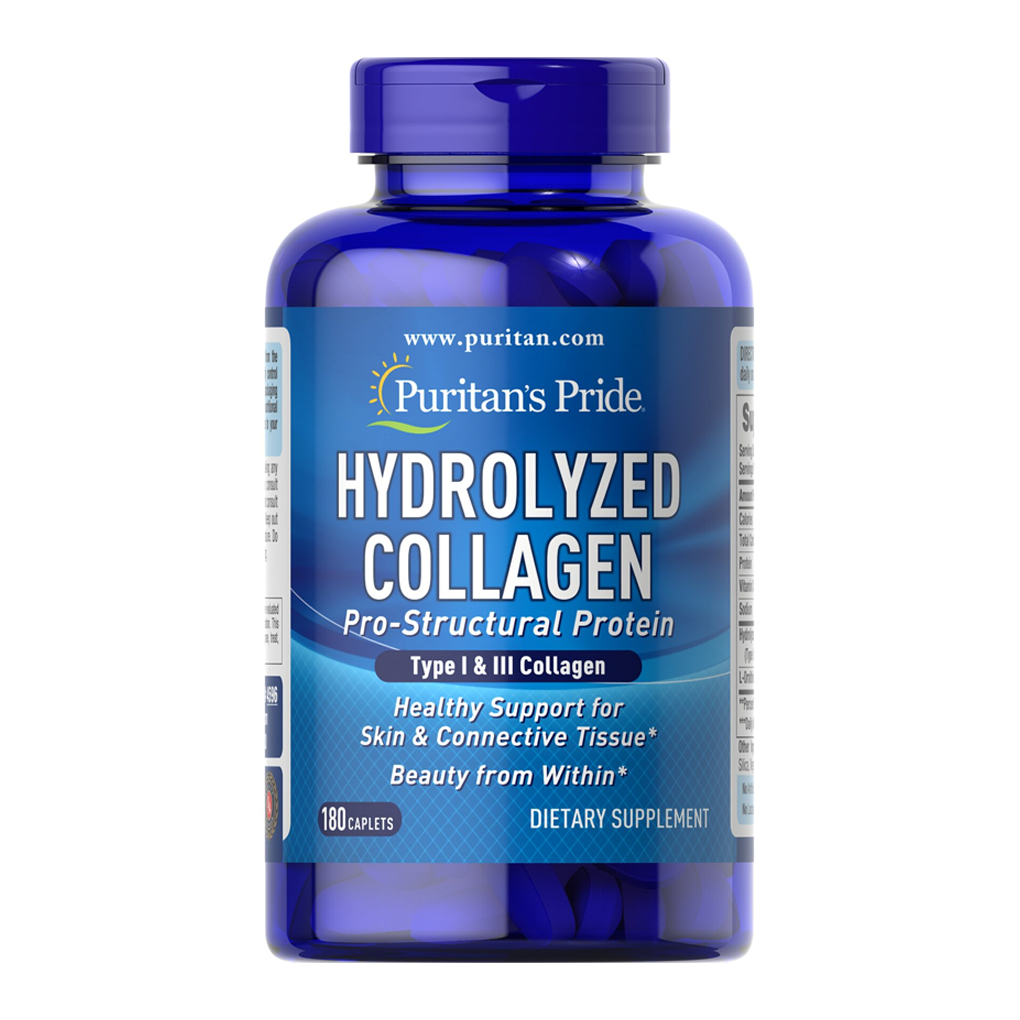 Puritan's Pride Hydrolyzed Collagen 1000 mg. /180 Caplets