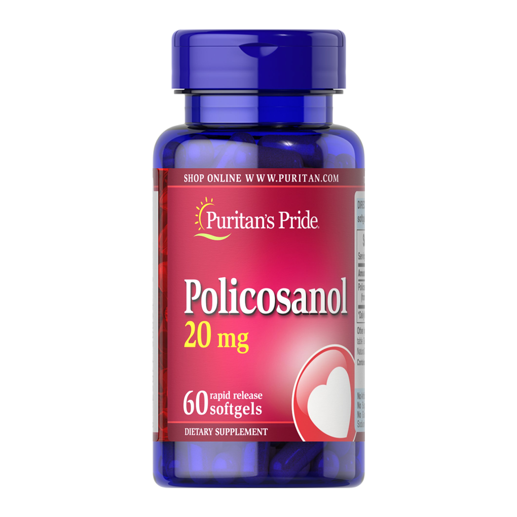 Puritan's Pride Policosanol  20 mg / 60 Softgels