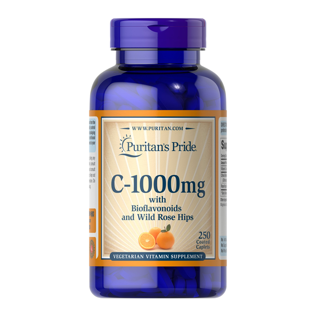 Puritan's Pride Vitamin C-1000 mg with Bioflavonoids & Rose Hips / 100 Caplets