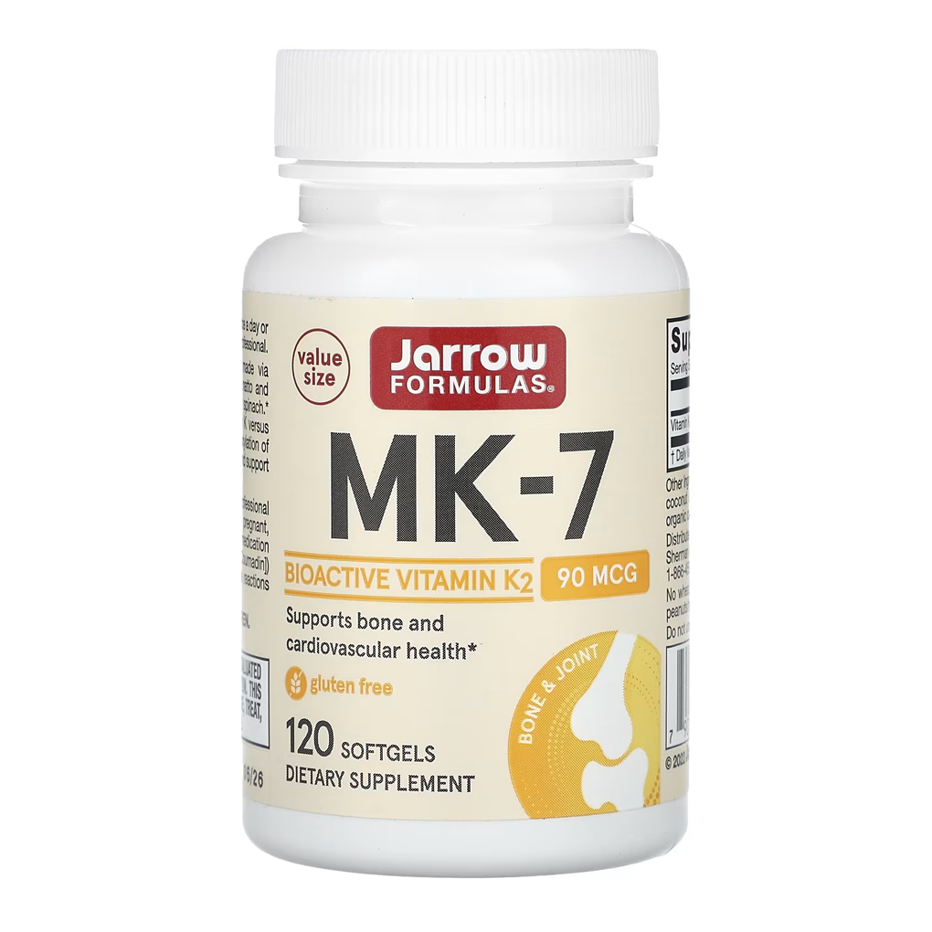 Jarrow Formulas MK-7 - Vitamin K₂ ( as Natural MK-7 [Menaquinone-7] ) / 120 Softgels