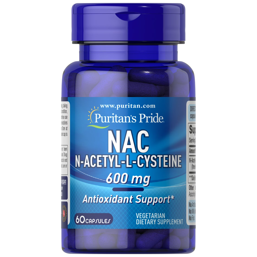 Puritan's Pride N-Acetyl Cysteine 600 mg / 60 Capsules (NAC)