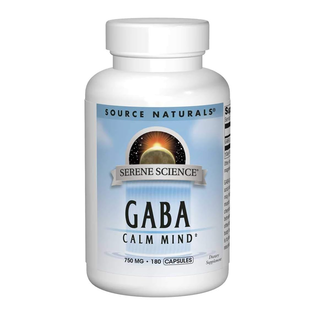 Source Naturals, Serene Science, GABA Calm Mind, 750 mg / 180 Capsules