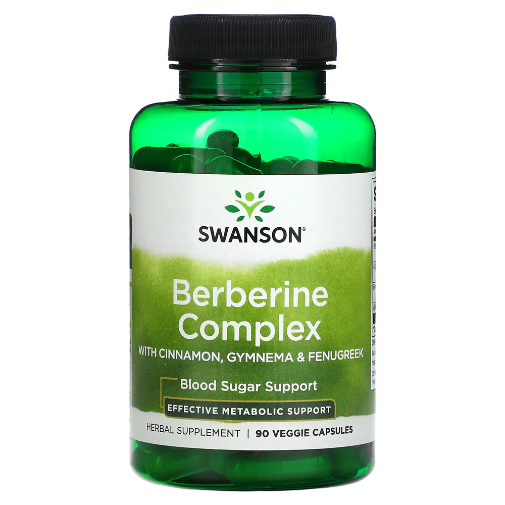 Swanson, Berberine Complex (with Cinnamon, Gymnema & Fenugreek) / 90 Veggie Capsules