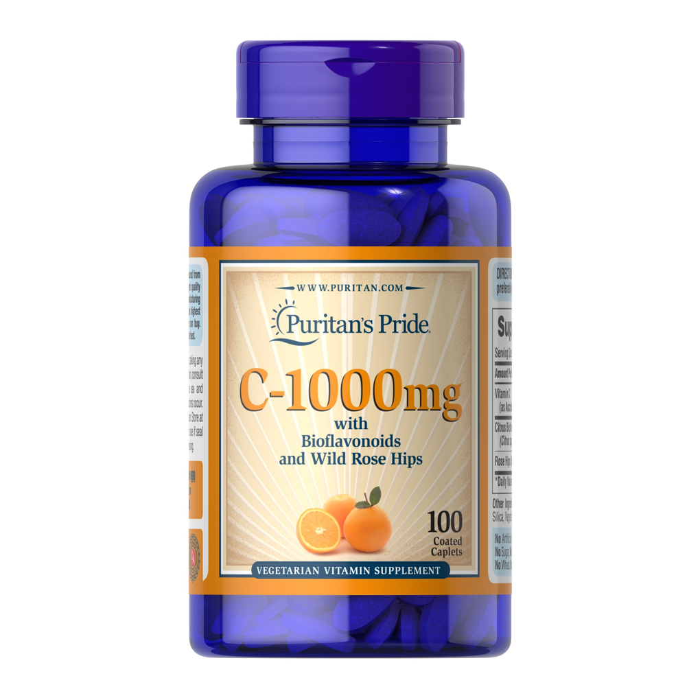 Puritan's Pride Vitamin C-1000 mg with Bioflavonoids & Rose Hips / 100 Caplets