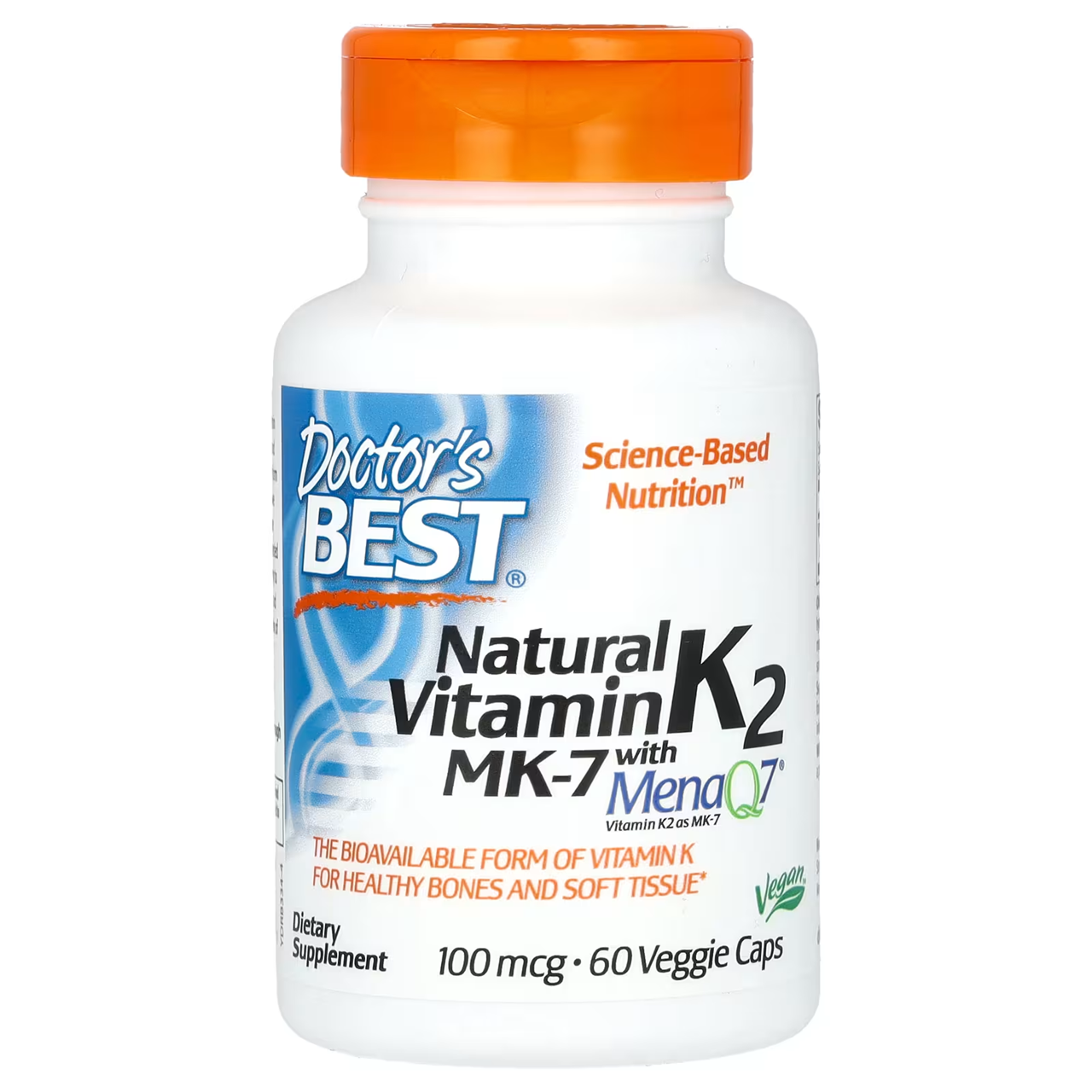 Doctor's Best Natural Vitamin K2 MK-7 with MenaQ7 - 100 mcg / 60 Veg Caps