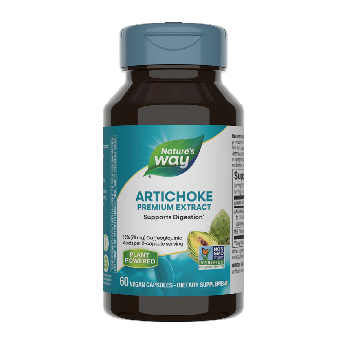 Nature's Way Standardized Artichock with Milk Thistle Seed Extract /60 Veg. Caps.