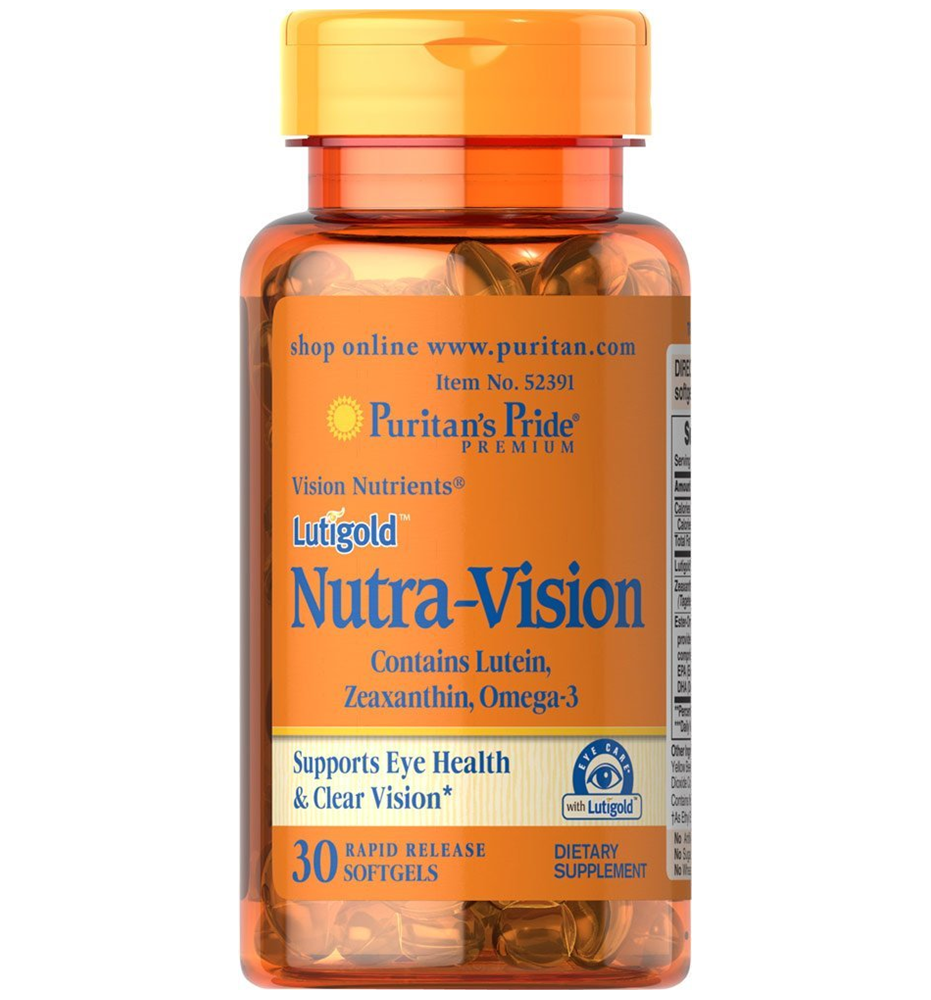 Puritan's Pride Lutigold™ Nutra-Vision with Lutein, Zeaxanthin & Omega-3 / 30 Softgels