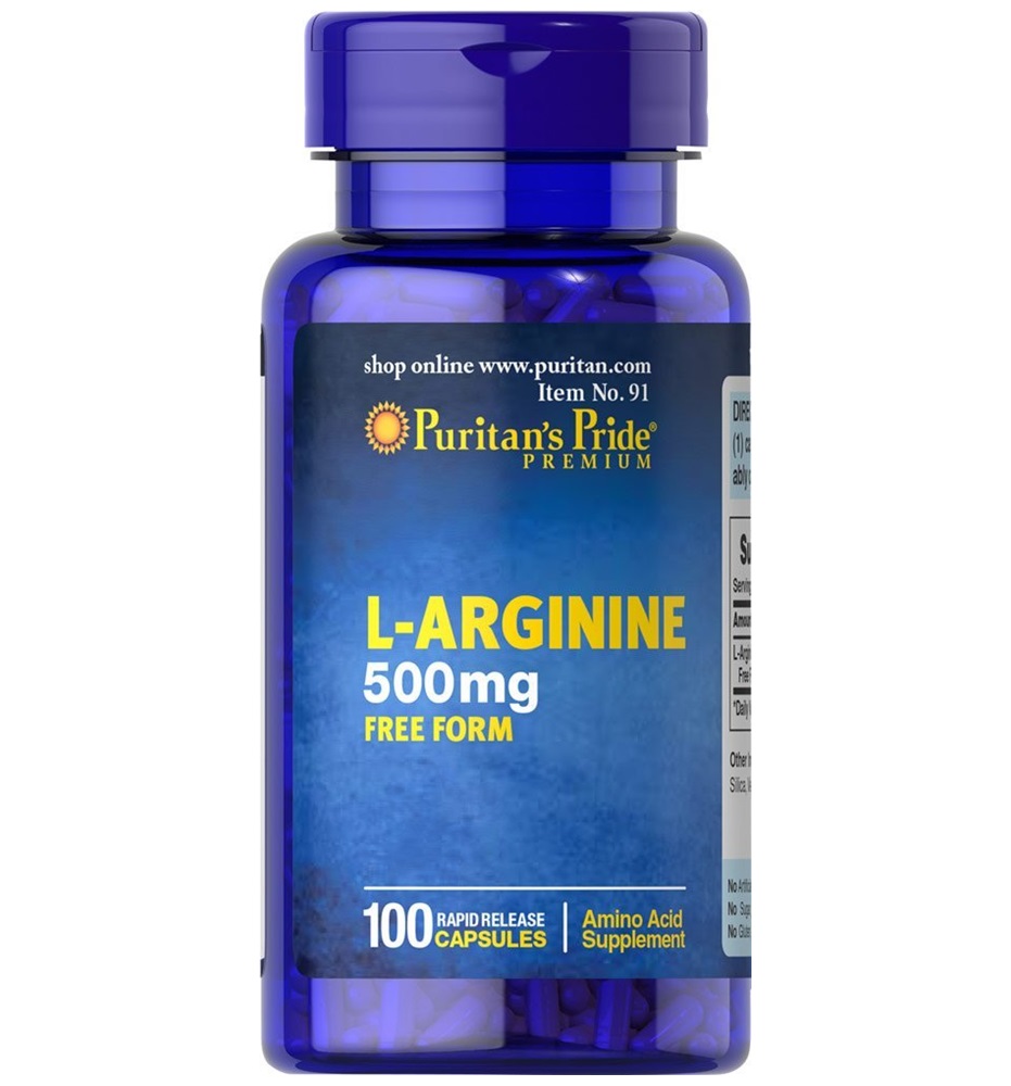 Puritan's Pride L-Arginine 500 mg  / 100 Capsules