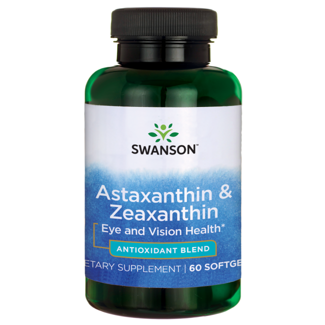 Swanson Ultra Astaxanthin 4 mg.& Zeaxanthin 4 mg. / 60 Sgels