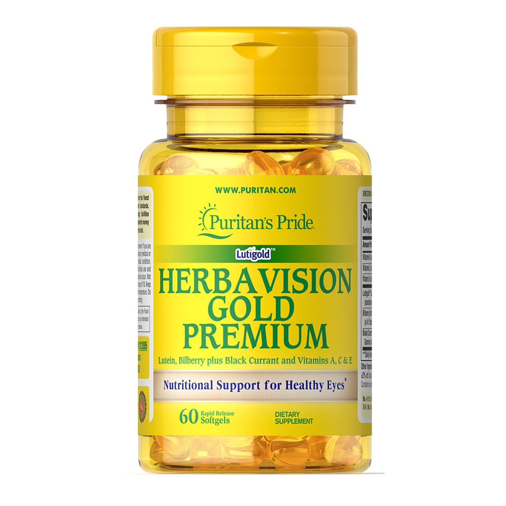 Puritan's Pride Herbavision Gold Premium / 60 Softgels