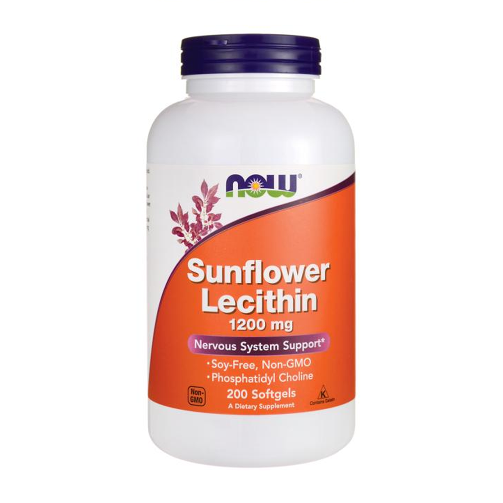 NOW Foods Sunflower Lecithin 1200 mg / 200 Softgels