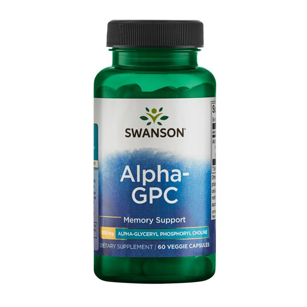 Swanson Ultra Alpha-GPC Alpha-Glyceryl Phosphoryl Choline  300 mg / 60 Veg Caps.