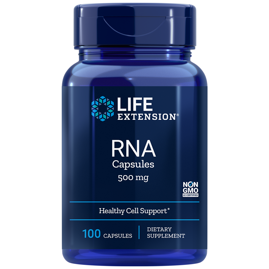 Life Extension RNA (Ribonucleic Acid) 500 mg / 100 Caps