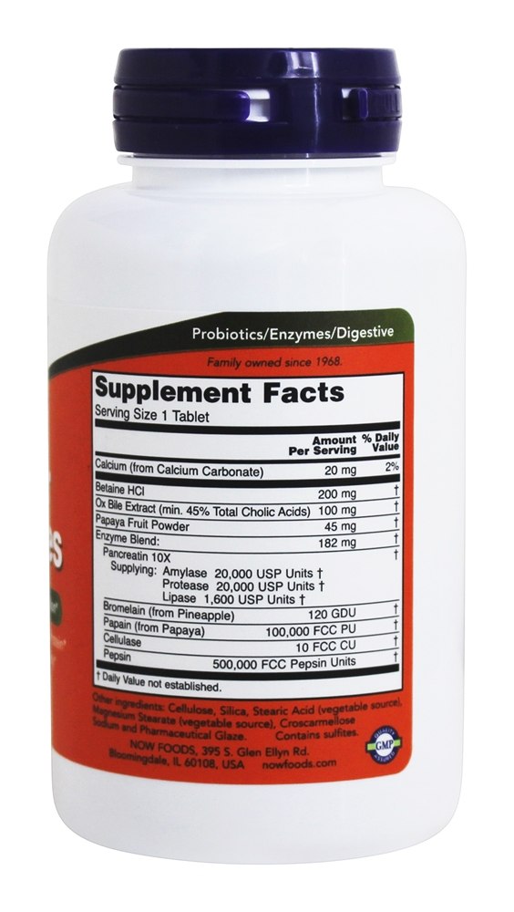 NOW Foods Super Enzymes / 90 Tabs