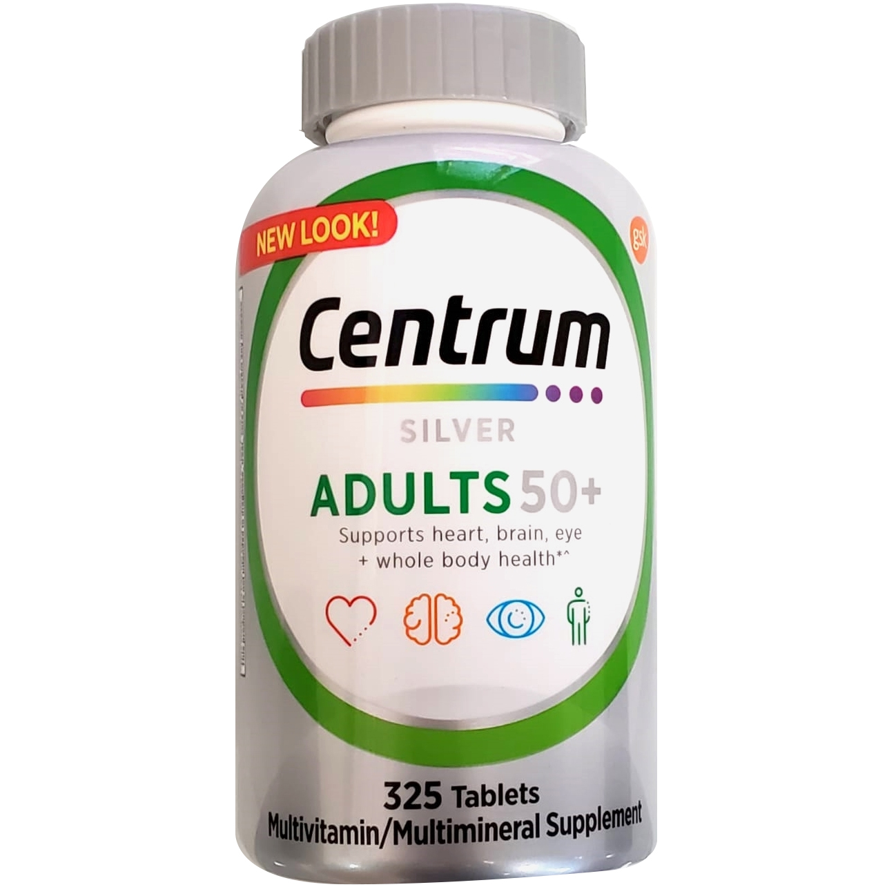 Centrum Silver - Adults 50+ / 325 Tablets  (Multivitamins Mineral For Men/Women Adults 50+)