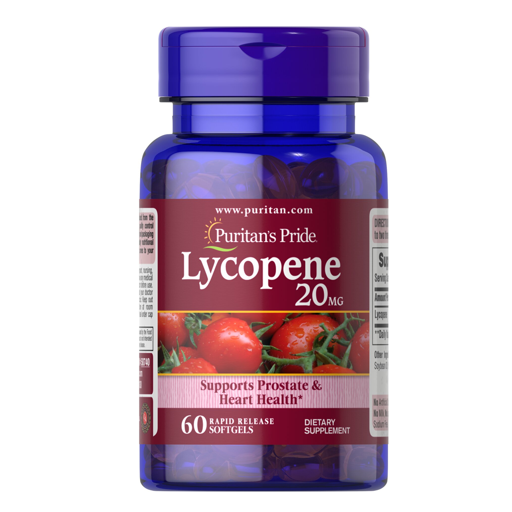 Puritan's Pride Lycopene 20 mg / 60 Softgels