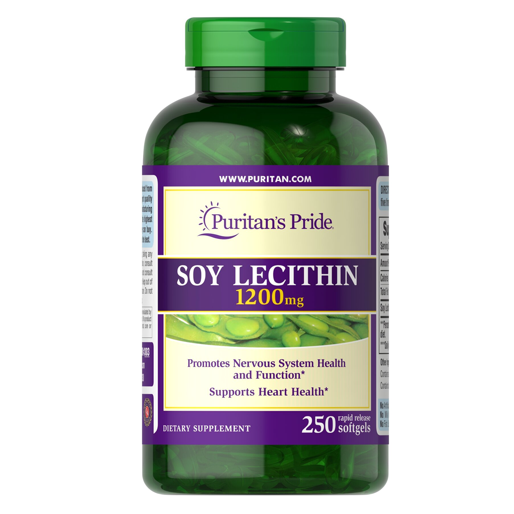 Puritan's Pride Soy Lecithin 1200 mg / 250 Softgels