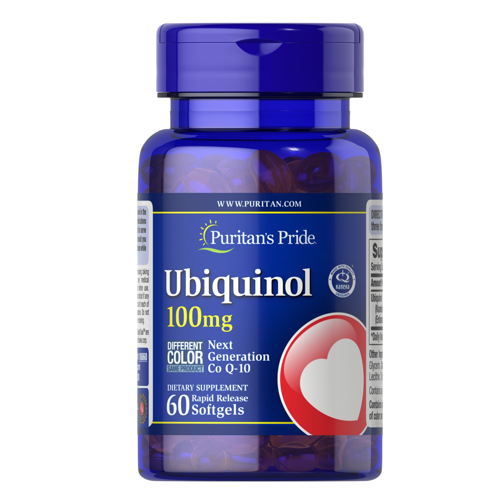 Puritan's Pride Ubiquinol 100 mg / 60 Rapid Release Softgels