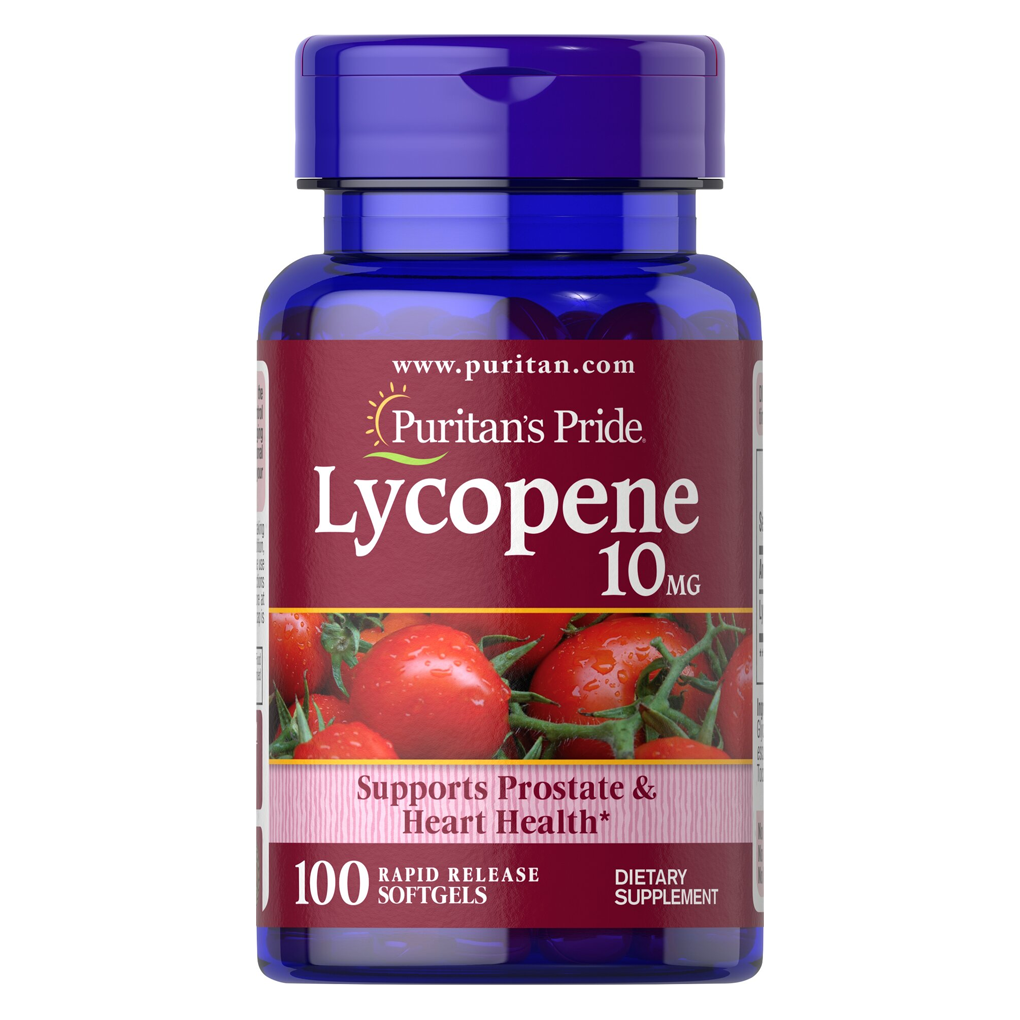 Puritan's Pride  Lycopene 10 mg / 100 Softgels  
