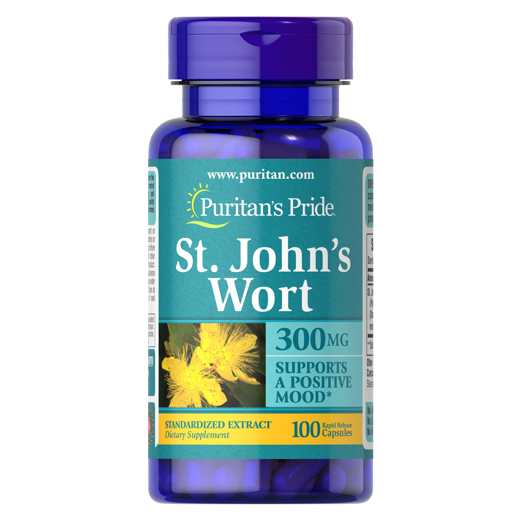 Puritan's Pride St. John's Wort Standardized Extract 300 mg / 100 Capsules