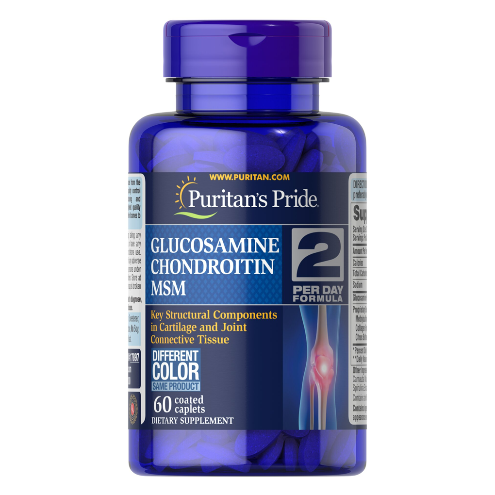 Puritan's Pride  Triple Strength Glucosamine, Chondroitin & MSM Joint Soother® / 60 Caplets