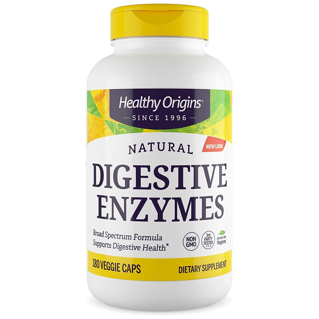 Healthy Origins Digestive Enzymes (NEC) Broad Spectrum / 180 Veg Caps
