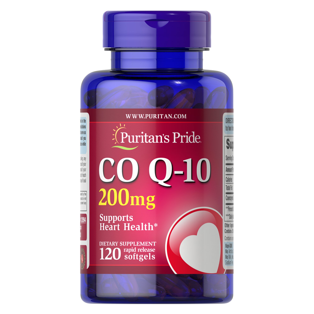 Puritan's Pride Q-SORB™ Co Q-10 200 mg / 120 Rapid Release Softgels